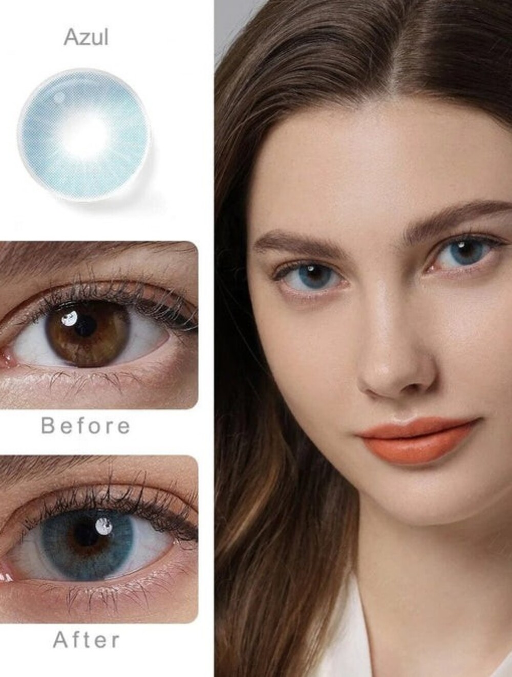 Blue - Color Eye Wear Lenses - Costume Enhancements - Picture 2 of 6
